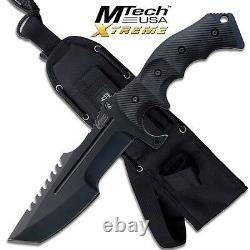 11 MTECH XTREME TACTICAL COMBAT HUNTING KNIFE Survival Military Fixed Blade
