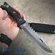 12.5 Tactical Fixed Blade Survival Hunting Military Combat Boot Knife With Sheath