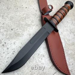 12 Military Tactical Knife COMBAT Fixed Blade Survival Hunting KNIFE with Sheath