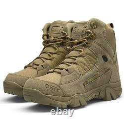 2022 Men Military Boot Combat Mens Ankle Boot Tactical Army Boot MaleWork Shoes