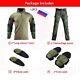2023 Hiking Men Suits Military Camouflage Tactical Combat Shirts+pants With Pads
