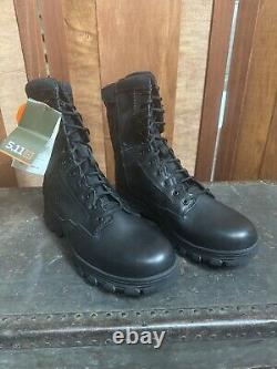 5.11 Evo 8 WP Side-Zip Tactical Boots Black Leather Combat Boots 12312 Size 14