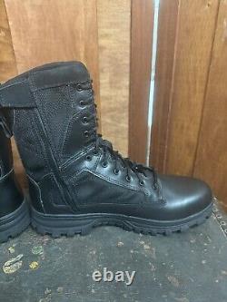 5.11 Evo 8 WP Side-Zip Tactical Boots Black Leather Combat Boots 12312 Size 14