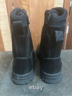 5.11 Evo 8 WP Side-Zip Tactical Boots Black Leather Combat Boots 12312 Size 14