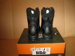 5.11 Tactical A. T. A. C 8 Storm Side Zip Boots Size 10 Black 12004