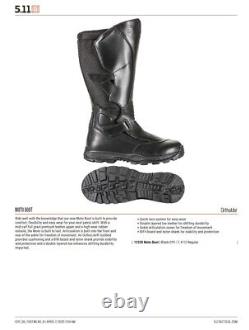 5.11 Tactical Men's Moto Mid-Calf Military Boot Leather, Black sz 10.5