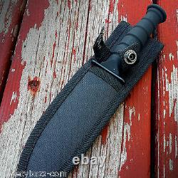 7.5 MILITARY TACTICAL COMBAT KNIFE with SHEATH Survival HUNTING Bowie Fixed Blade