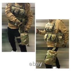 AKMAX Military Tactical Assault Vest Army Combat Chest with MOLLE Pouches OCP