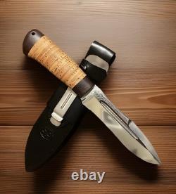 A&R Zlatoust Knife Birch Scorpion Hunting Tactical Military Combat Russian Knife