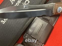 A&R Zlatoust Knife Tactical Hunting Combat Military Leather Handle Russian Knife