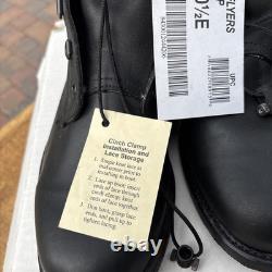 Addison Combat Safety Boots Men's 10.5 E Black Leather Rugged Military Tactical