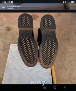 Addison Combat Safety Boots Men's 13.5W Black Leather Rugged Military Tactical