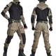 Airsoft Mens Tactical Shirt Pants Suits Combat G3 Army Military Camo Uniform Bdu
