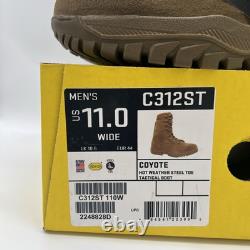 BELLEVILLE Hot Weather Steel Toe TACTICAL BOOTS Coyote C312ST Men's Size 11 Wide