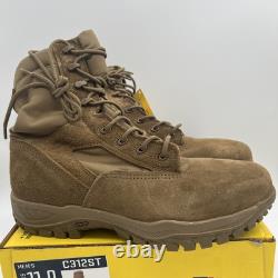 BELLEVILLE Hot Weather Steel Toe TACTICAL BOOTS Coyote C312ST Men's Size 11 Wide