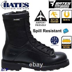 Bates 8 Durashocks Lace to Toe Side Zip Tactical Military Boots No Metall boot