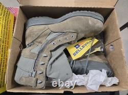 Belleville Boots Mens 12W Sage Green Tactical Steel Toe Side Zip Military 610ZST