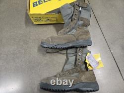 Belleville Boots Mens 12W Sage Green Tactical Steel Toe Side Zip Military 610ZST