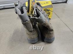 Belleville Boots Mens 12W Sage Green Tactical Steel Toe Side Zip Military 610ZST
