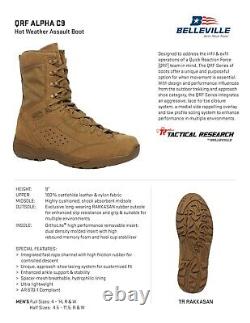 Belleville Boots Tactical Research Alpha C9 Men's Coyote SIZE 8.5 M US