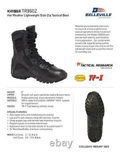 Belleville Boots Tactical Research Khyber Hot Weather Side-Zip Black TR960Z