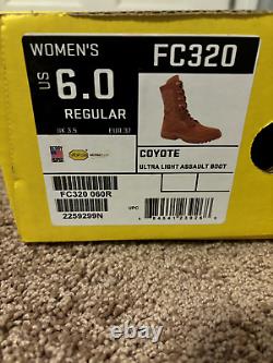 Belleville Combat Tactical Military Boots female Size 6 Regular Coyote