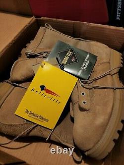 Belleville Mens ICWR Tan Gore-tex Military Tactical Lined Field Boot 9R size