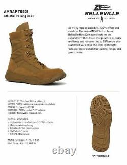 Belleville Tactical Research Training Boot Military Men Coyote AMRAP SIZE 12M
