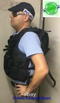 Black Hagor Officer Swat Military Tactical Vest Cordura Combat Harness IDF