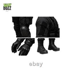 Black Tactical SWAT Combat Uniform Military Cosplay Costume Halloween Outfit Men