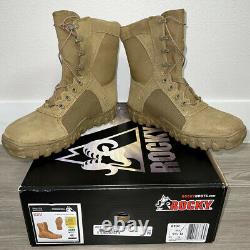 Brand New Rocky S2V Steel Toe Coyote Brown Tactical Military Boot