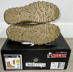 Brand New Rocky S2V Steel Toe Coyote Brown Tactical Military Boot