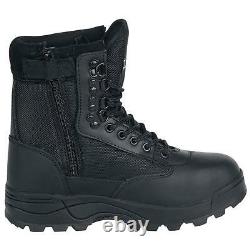 Brandit Combat Boots Man Woman Military Mountain Tactical Zipper Boots Black