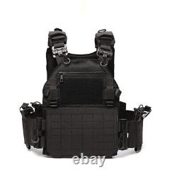 CB Quick Release Adjustable MOLLE Military Combat Tactical Plate Carrier Vest