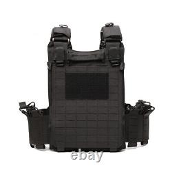 CB Quick Release Adjustable MOLLE Military Combat Tactical Plate Carrier Vest