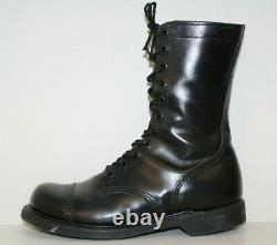 Carolina Mens 10 Jump Boots Sz 10 Cap Toe Tactical Military Black Leather USA