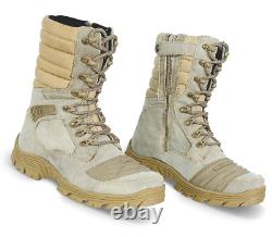 Combat Boots Mens Desert Canvas Leather Military Boots Tactical Sand Airsoft