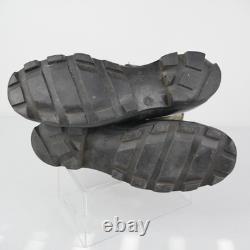 Combat Boots Mens Size 11.5 Green Black Leather Canvas Military Lace Up Tactical