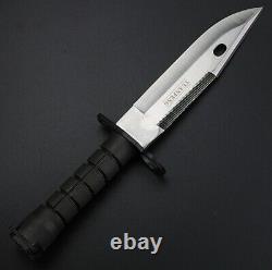 Combat Tactical Army Fighting Straight Bayonet Knife Stabbing Military Fighter