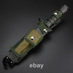 Combat Tactical Army Fighting Straight Bayonet Knife Stabbing Military Fighter