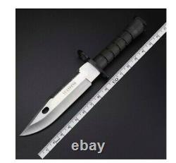 Combat Tactical Army Fighting Straight Bayonet Knife Stabbing Military Fighter