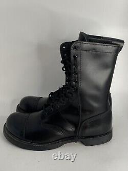 Corcoran 995 Men's Black Side Zipper Military Jump Boots Black Size 10.5 W READ