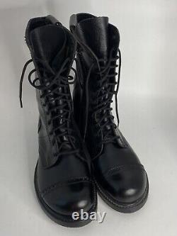 Corcoran 995 Men's Black Side Zipper Military Jump Boots Black Size 10.5 W READ