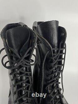 Corcoran 995 Men's Black Side Zipper Military Jump Boots Black Size 10.5 W READ