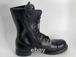 Corcoran 995 Men's Black Side Zipper Military Jump Boots Black Size 10.5 W READ