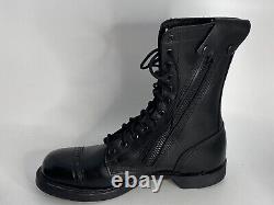 Corcoran 995 Men's Black Side Zipper Military Jump Boots Black Size 10.5 W READ