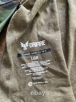 Crye Precision Drifire M81 Woodland Combat Shirt LARGE/REG Tactical Military