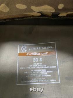 Crye Precision Multicam G3 Combat Pants 30 SHORT Tactical Military