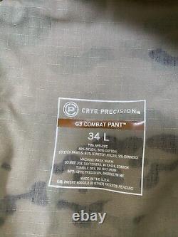 Crye Precision Multicam G3 Combat Pants 34 LONG Tactical Military