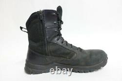 DANNER Lookout Black Sz 10.5 D Men Side-ZIp 8 Tactical Leather Military Boots